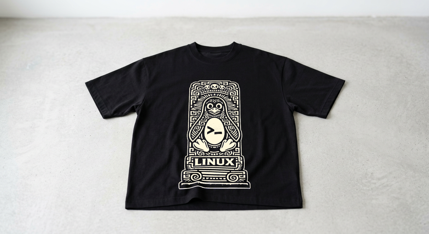 Playera Linux Mexa Oversize